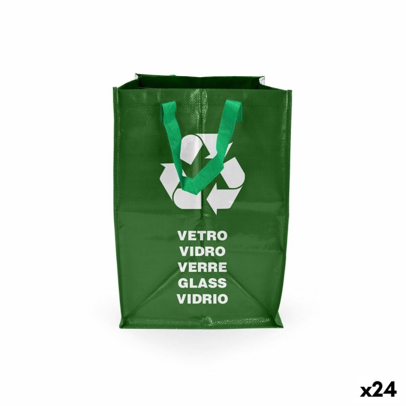 Sacchetti per la Spazzatura Confortime Glass Verde Vetro 24 Unità