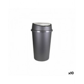 Secchio della spazzatura Tontarelli Bingo Grafite 45 L (10 Unità)