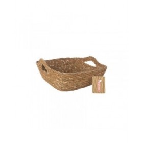 Cestino Multiuso Privilege Marrone vimini 22 x 22 x 8 cm (12 Unità)