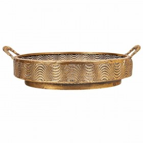 Centrotavola Alexandra House Living Dorato Ferro 32 x 10 x 38 cm