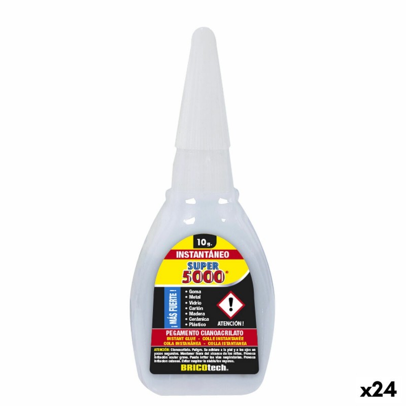 Adesivo Istantaneo Bricotech Super 5000 10 g (24 Unità)