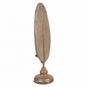 Candelabro Alexandra House Living Dorato Ferro 16 x 60 x 17 cm Piume