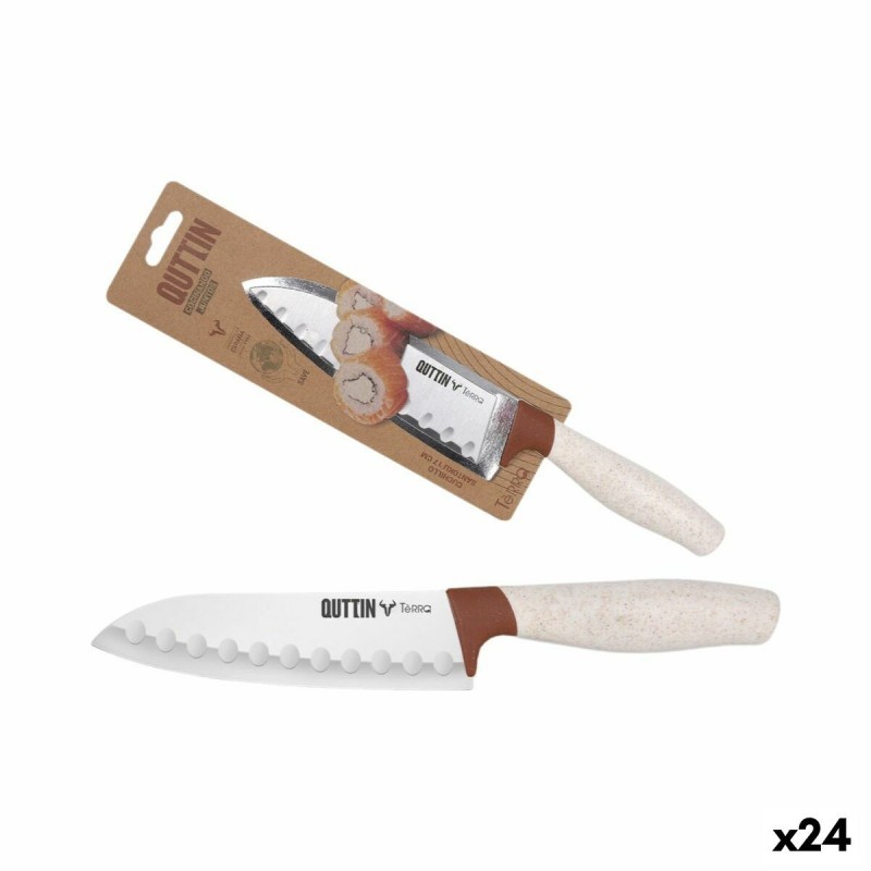 Coltello da Cucina Quttin Terra 17 cm (24 Unità)