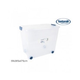 Scatola con Ruote per Organizzare Tontarelli 59 x 38'5 x 47'5 cm (4 Unità)