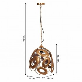 Lampadario Alexandra House Living Dorato