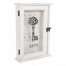 Armadietto portachiavi Alexandra House Living Bianco 7 x 34 x 23 cm