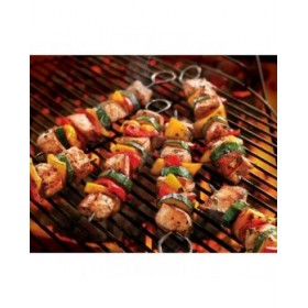 Set di Spiedini per Barbecue Algon Metallo 27 cm 6 Pezzi (24 Unità)