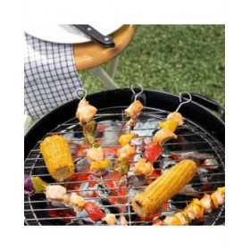 Set di Spiedini per Barbecue Algon Metallo 27 cm 6 Pezzi (24 Unità)