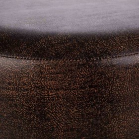 Sgabello Alexandra House Living Marrone Poliuretano Legno MDF 40 x 29 x 40 cm