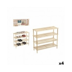 Panca portascarpe Confortime 74 x 26,5 x 64 cm (4 Unità)