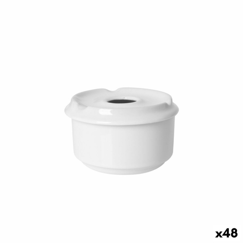 Posacenere Bianco 11 x 11 x 7 cm Settore Alberghiero (48 Unità)