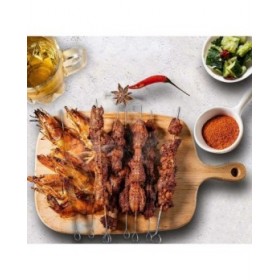 Set di Spiedini per Barbecue Algon Metallo 35 cm 12 Pezzi (24 Unità)