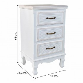Comodino Alexandra House Living 33 x 68 x 41 cm