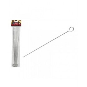 Set di Spiedini per Barbecue Algon Metallo 25 cm 12 Pezzi (24 Unità)