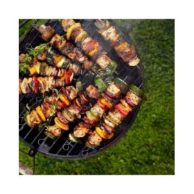 Set di Spiedini per Barbecue Algon Metallo 25 cm 12 Pezzi (24 Unità)