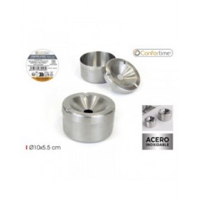 Posacenere Confortime Acciaio 10 x 5,5 cm (12 Unità)