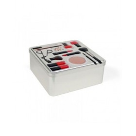 Scatola Multiuso Confortime Make-Up Metallo 19,7 x 19,7 x 8 cm (12 Unità)