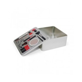 Scatola Multiuso Confortime Make-Up Metallo 19,7 x 19,7 x 8 cm (12 Unità)