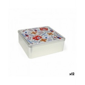 Scatola Multiuso Confortime Nurse Metallo 23,7 x 22,2 x 8,9 cm (12 Unità)