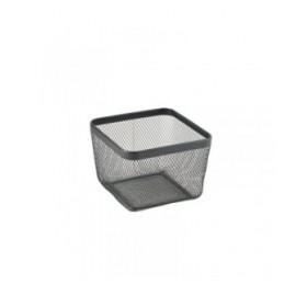 Cestino Multiuso Confortime Nero Metallo 24,5 x 24,5 x 17 cm (8 Unità)