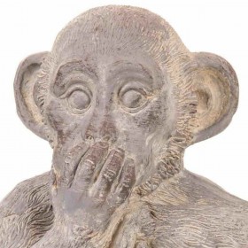 Statua Decorativa Alexandra House Living Grigio Magnesio Scimmia 26 x 40 x 35 cm
