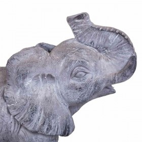 Statua Decorativa Alexandra House Living Grigio Magnesio Elefante 26 x 40 x 35 cm