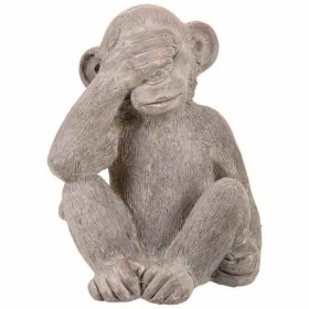 Statua Decorativa Alexandra House Living Grigio Poliresina Scimmia 26 x 40 x 34 cm