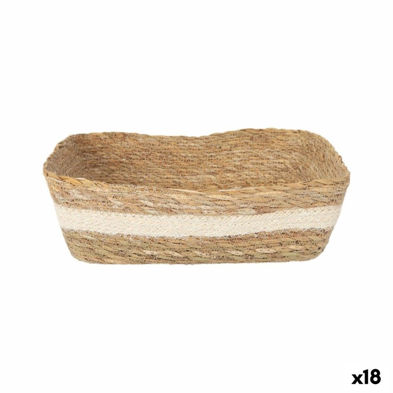 Scatola portaoggetti Privilege vimini Rettangolare 20 x 15 x 7 cm (18 Unità)