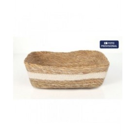 Scatola portaoggetti Privilege Privilege vimini Rettangolare 25 x 20 x 8 cm (12 Unità)