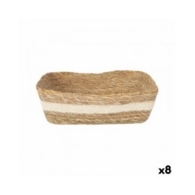Scatola portaoggetti Privilege Privilege vimini Rettangolare 30 x 23 x 9 cm (8 Unità)