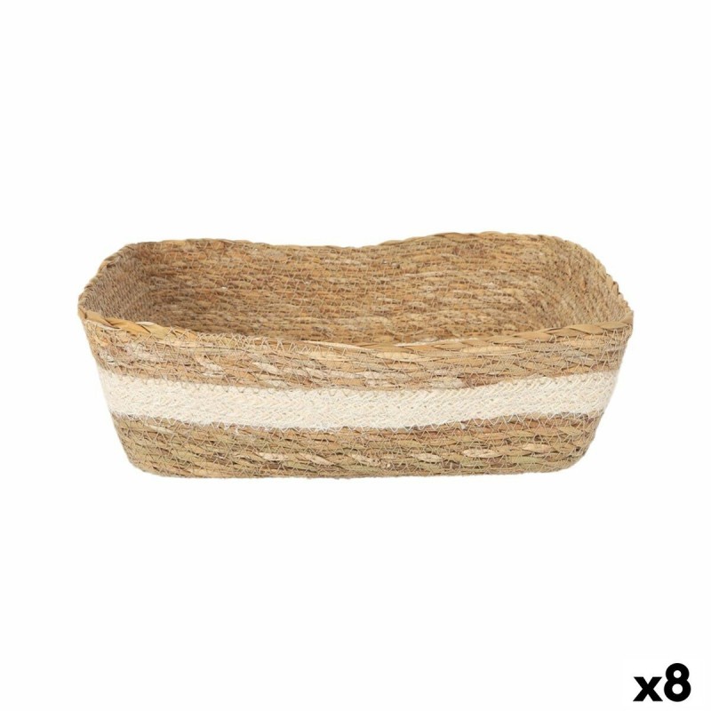 Scatola portaoggetti Privilege Privilege vimini Rettangolare 30 x 23 x 9 cm (8 Unità)