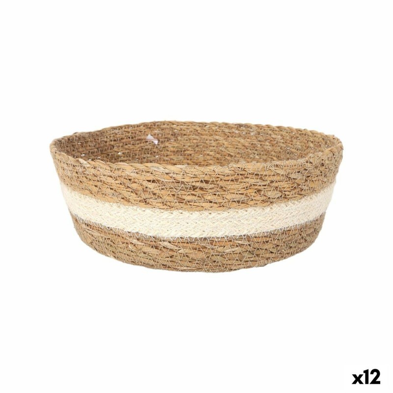 Scatola portaoggetti Privilege Privilege vimini Rotonda ø 22 x 8 cm (12 Unità)