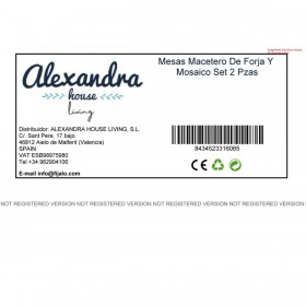 Supporto per Vaso Alexandra House Living Nero Ferro 37 x 51 x 50 cm 2 Pezzi