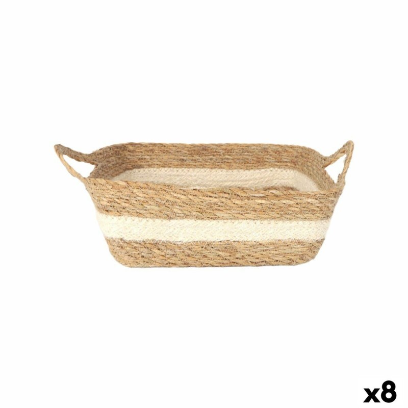 Scatola portaoggetti Privilege vimini 27 x 27 x 9 cm (8 Unità)