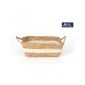 Scatola portaoggetti Privilege vimini 27 x 27 x 9 cm (8 Unità)