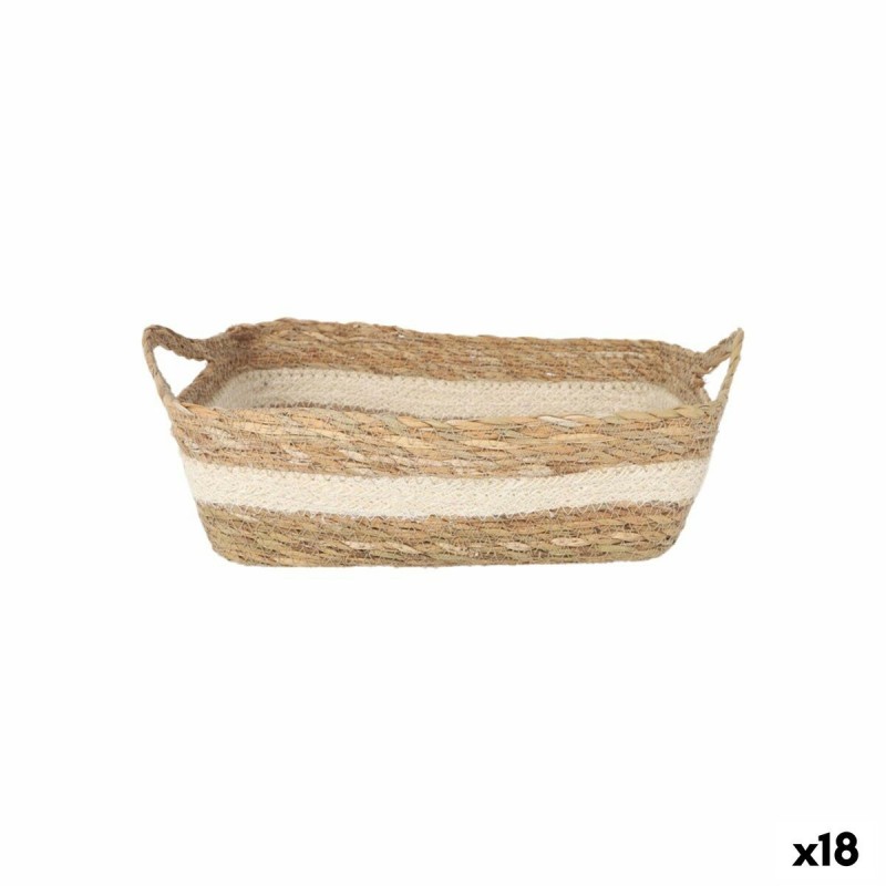 Scatola portaoggetti Privilege vimini 20 x 15 x 7 cm (18 Unità)
