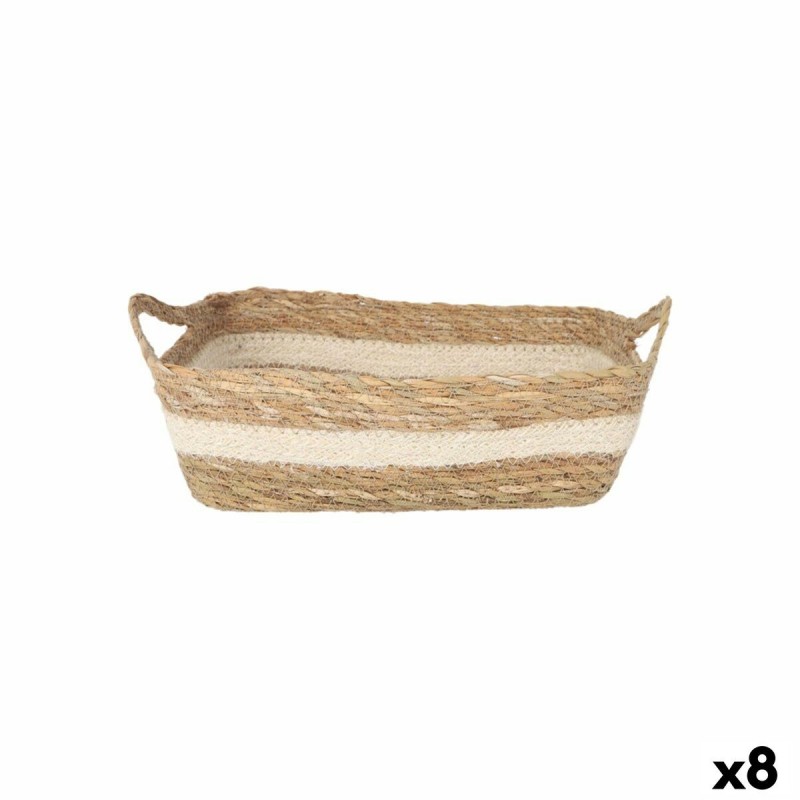 Scatola portaoggetti Privilege vimini 30 x 23 x 9 cm (8 Unità)