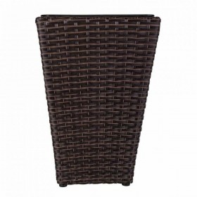Vaso Alexandra House Living Marrone Ferro Rattan Plastica 28 x 40 x 28 cm