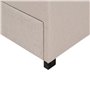 Sgabello Alexandra House Living Giallo Poliuretano Legno MDF 40 x 29 x 40 cm
