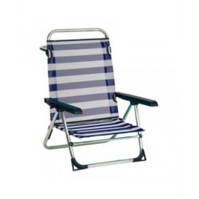 Sedia da Spiaggia Alco 1 Alluminio Multiposizione Pieghevole 79,5 x 59,5 x 56 cm (79,5 x 59,5 x 56 cm)
