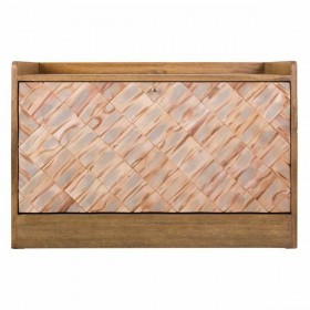 Panca Alexandra House Living Marrone Naturale Legno di paulownia Legno MDF 38 x 53 x 80 cm Scarpiera