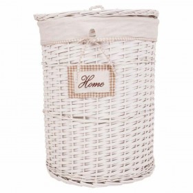 Set di Cesti Alexandra House Living Bianco vimini Legno di salice 44 x 58 x 44 cm 29 x 19 x 29 cm 3 Pezzi