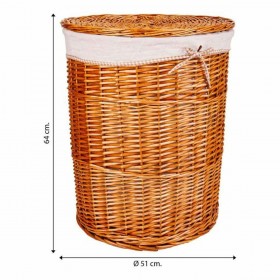 Set di Cesti Alexandra House Living Naturale vimini Legno di salice 29 x 15 x 29 cm 51 x 64 x 51 cm 36 x 15 x 36 cm 3 Pezzi