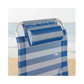 Lettino reclinabile Aktive Azzurro Bianco 149 x 49 x 78 cm textilene Alluminio