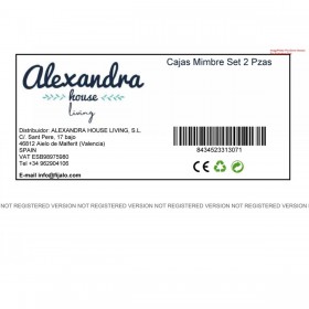 Scatole per conservare Alexandra House Living Naturale vimini Legno di salice 20 x 14 x 10 cm 23 x 14 x 30 cm 2 Pezzi