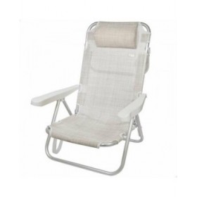 Sedia Pieghevole Aktive Bianco 48 x 46 x 84 cm Spiaggia