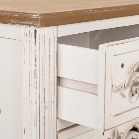 Comodino Alexandra House Living Bianco 38 x 62 x 48 cm