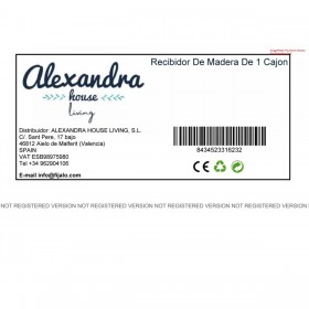 Ingresso con Cassetti Alexandra House Living Bianco Legno di abete Legno MDF 46 x 90 x 110 cm