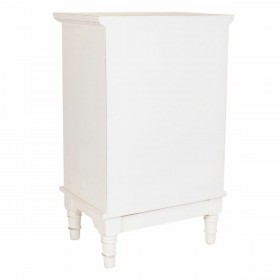 Comodino Alexandra House Living Bianco 32 x 74 x 46 cm