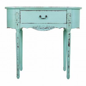 Ingresso con Cassetti Alexandra House Living Azzurro Legno di abete Legno MDF 36 x 80 x 88 cm